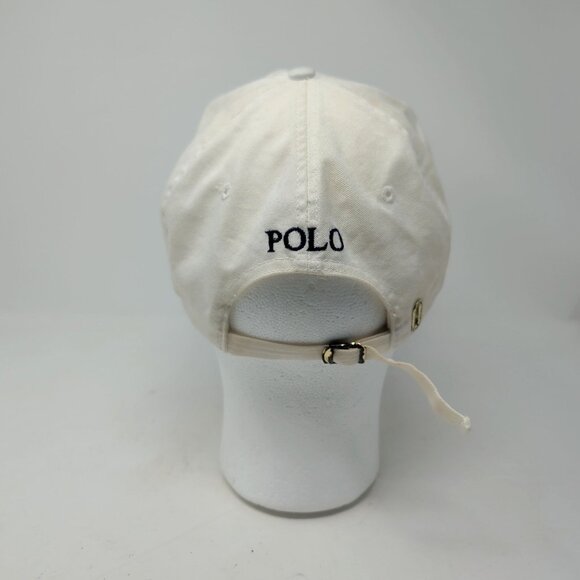 Vintage Polo Ralph Lauren White Baseball Cap Adjustable - Picture 5 of 12